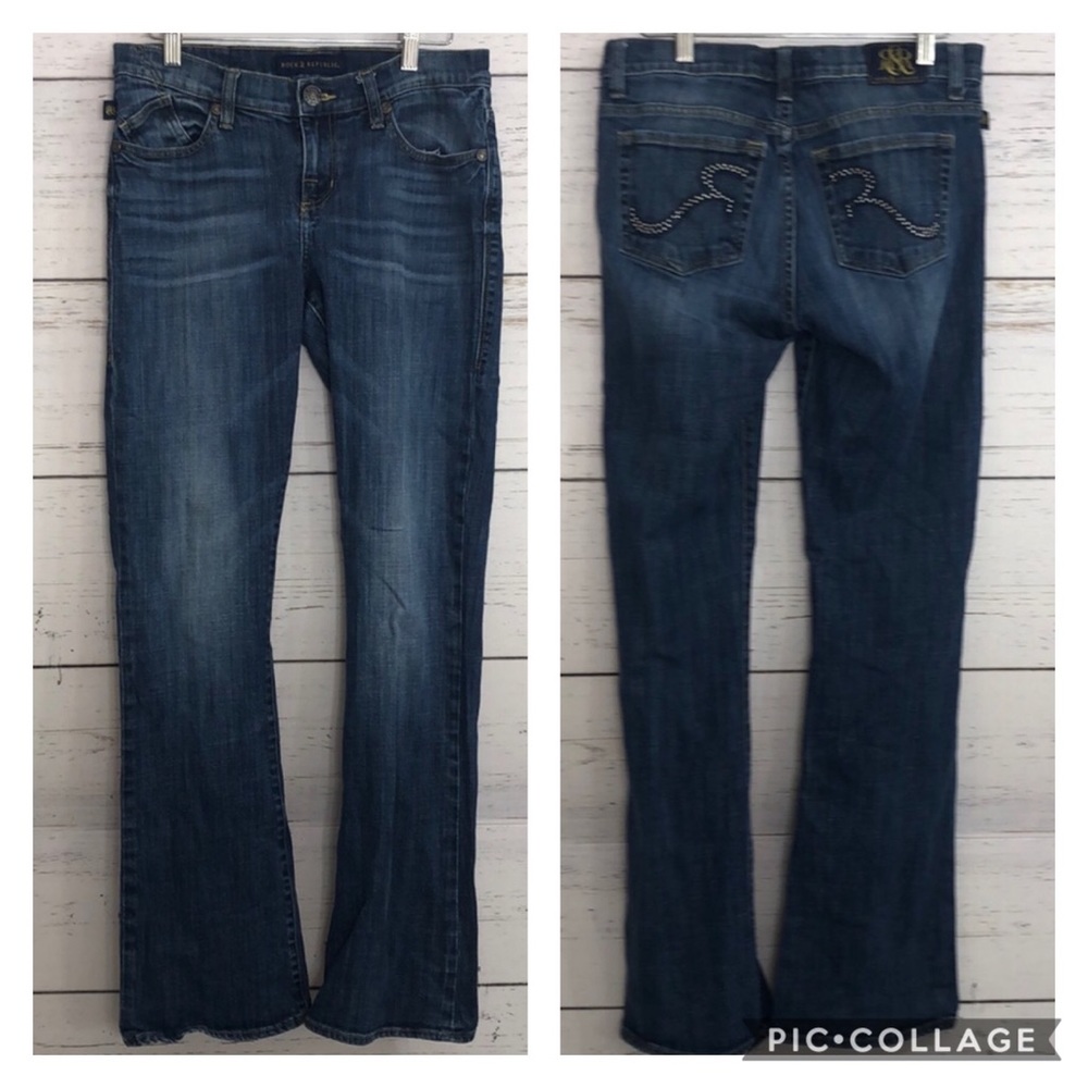 Rock & Republic Medium Wash Blue Jeans